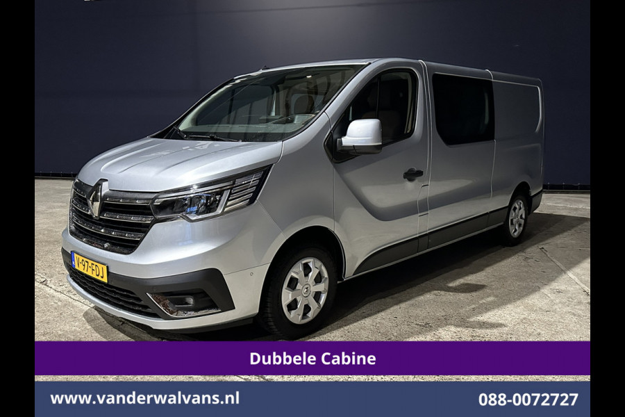 Renault Trafic 2.0 BluedCi 131pk L2H1 Dubbele Cabine Fabrieksgarantie Euro6 Airco | 6-Zits | Navigatie | LED | Camera | Cruisecontrol 2500kg Trekhaak, Parkeersensoren