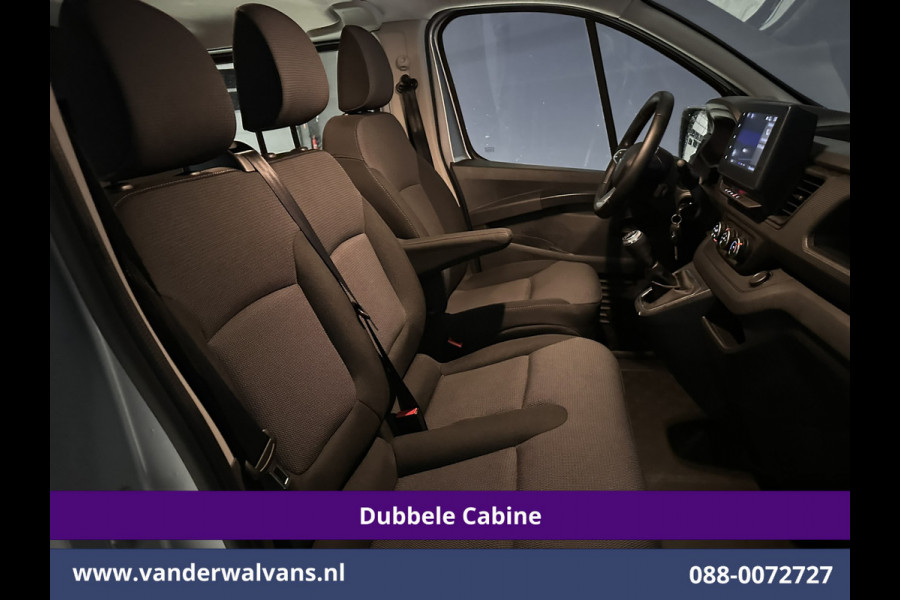 Renault Trafic 2.0 BluedCi 131pk L2H1 Dubbele Cabine Fabrieksgarantie Euro6 Airco | 6-Zits | Navigatie | LED | Camera | Cruisecontrol 2500kg Trekhaak, Parkeersensoren