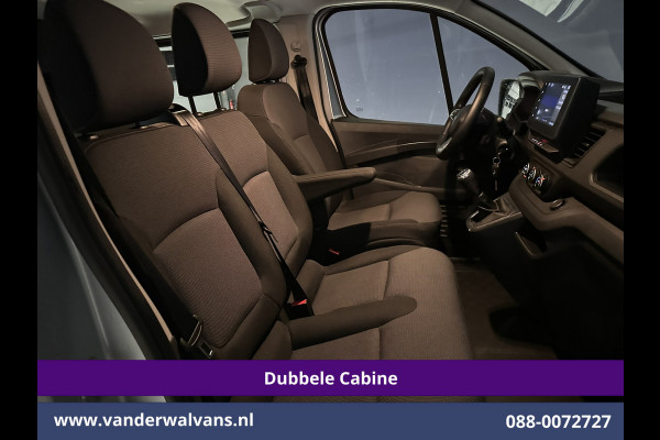 Renault Trafic 2.0 BluedCi 131pk L2H1 Dubbele Cabine Fabrieksgarantie Euro6 Airco | 6-Zits | Navigatie | LED | Camera | Cruisecontrol 2500kg Trekhaak, Parkeersensoren
