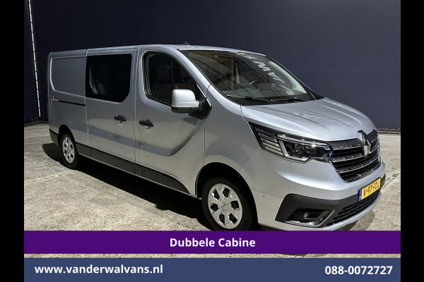 Renault Trafic 2.0 BluedCi 131pk L2H1 Dubbele Cabine Fabrieksgarantie Euro6 Airco | 6-Zits | Navigatie | LED | Camera | Cruisecontrol 2500kg Trekhaak, Parkeersensoren