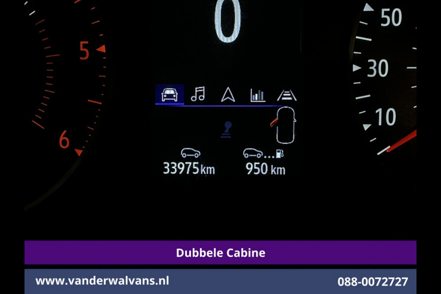 Renault Trafic 2.0 BluedCi 131pk L2H1 Dubbele Cabine Fabrieksgarantie Euro6 Airco | 6-Zits | Navigatie | LED | Camera | Cruisecontrol 2500kg Trekhaak, Parkeersensoren