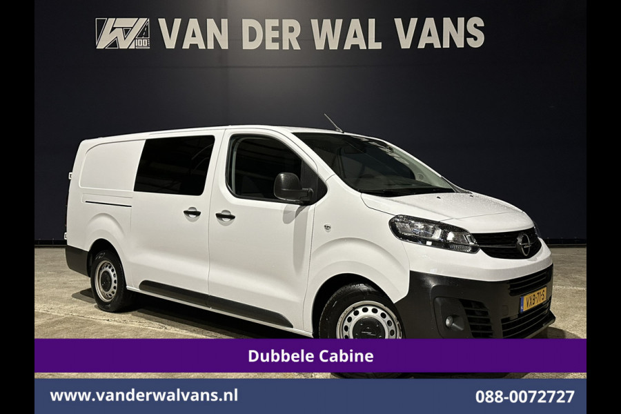 Opel Vivaro 2.0CDTI 145pk L3H1 Dubbele Cabine Euro6 Airco | 6-Zits | Navigatie | 2500kg Trekhaak | Apple Carplay Android Auto, Cruisecontrol, Parkeersensoren
