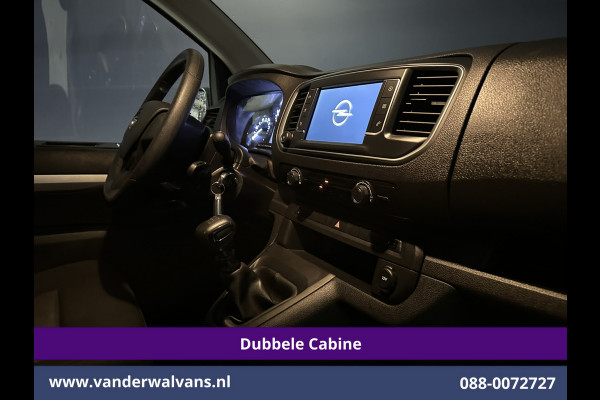 Opel Vivaro 2.0CDTI 145pk L3H1 Dubbele Cabine Euro6 Airco | 6-Zits | Navigatie | 2500kg Trekhaak | Apple Carplay Android Auto, Cruisecontrol, Parkeersensoren