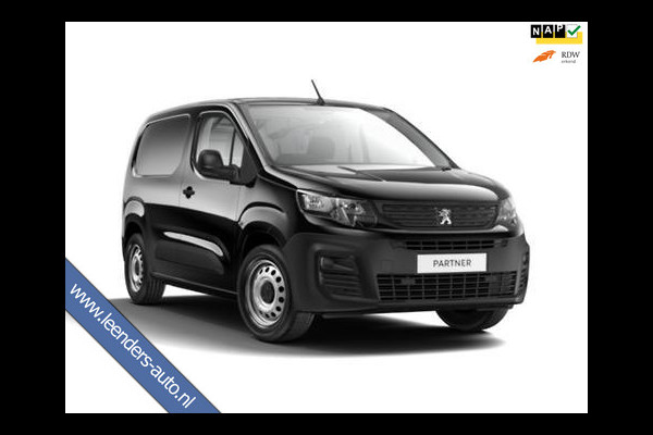 Peugeot Partner BENZINE! L2H1 1.2 PureTech 110PK Premium Long, Airco, CruiseControl, Kleur Zwart, Trekhaak, RIJKLAARPRIJS!