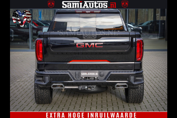 GMC Sierra AT4 6.2 V8 4X4 | VIRTUAL COCKPIT | HUD | BOM VOL | DC | RAM DEALER NEDERLAND | Dubbele Cabine met Royale 5 Zitplaatsen | BPM vrij | Nu Leverbaar uit Voorraad | Voorraad Nr 248378 |