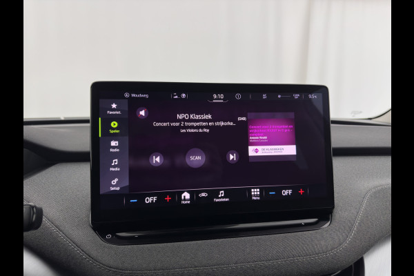 Škoda ENYAQ iV 80 {SOH-90%} [ 3-Fase ] (INCL-BTW) *LEATHER-FABRIC | FULL-LED | DIGI-COCKPIT | CAMERA | KEYLESS | NAVI-FULLMAP | AMBIENT-LIGHT | ECC | HEATED-COMFORTSEATS | DAB+ | PDC | CRUISE | CARPLAY | TOWBAR | 19"ALU*