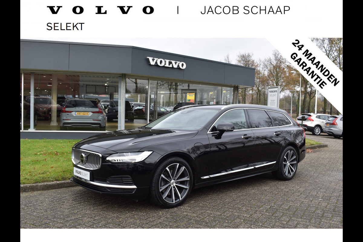 Volvo V90 T8 AWD 390PK Plug-in Hybrid Inscription | H&K | ACC | BLIS | Trekhaak | Camera | Stuurverwarming | Leder