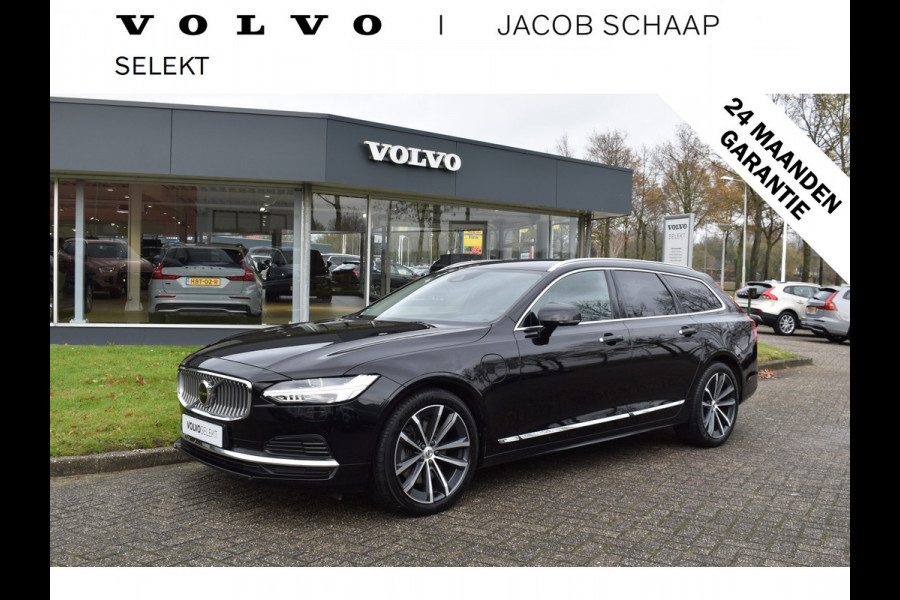 Volvo V90 T8 AWD 390PK Plug-in Hybrid Inscription | H&K | ACC | BLIS | Trekhaak | Camera | Stuurverwarming | Leder