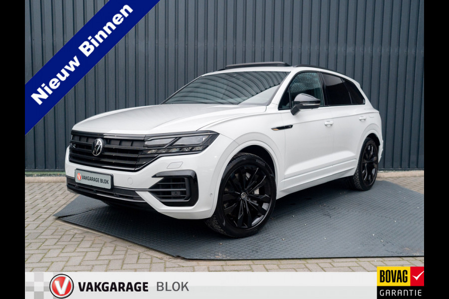 Volkswagen Touareg 3.0 TSi 4MOTION R | Luchtvering | Panodak | Trekhaak | Stoelkoeling | 360 Camera | Black Style | Prijs Rijklaar!!