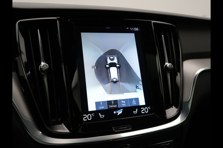 Volvo V60 T6 Twin Engine AWD R-Design Plug In Hybrid 340pk Dealer O.H. PHEV | Trekhaak Af Fabriek | Panodak | Head Up | Adaptive Cruise | 360 Camera | Lederen Sportstoelen Memory & Verwarmd | Apple Carplay | Stuur Verwarmd | Blis | Keyless | Navigatie | DAB |