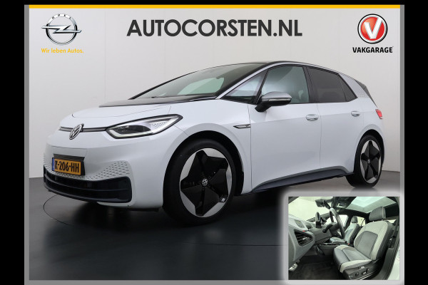 Volkswagen ID.3 First Max 58kWh SOH 93% Ergo-Active Stoelen Panoramadak Adap.Cruise Navi Ecc Apple Carplay Android Auto Camera Pdc Stuur+Stoelve Lmv Privacy Glas Keyless Advanced Led-a-licht dynamisch Matrix led Bluetooth Rijstrooksensor Wifi Origineel Nederlandse Auto