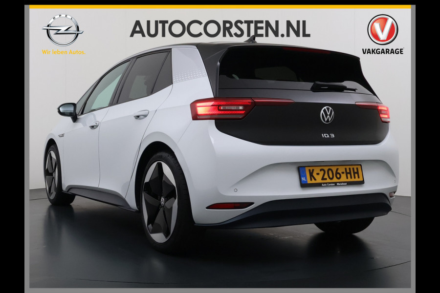 Volkswagen ID.3 First Max 58kWh SOH 93% Ergo-Active Stoelen Panoramadak Adap.Cruise Navi Ecc Apple Carplay Android Auto Camera Pdc Stuur+Stoelve Lmv Privacy Glas Keyless Advanced Led-a-licht dynamisch Matrix led Bluetooth Rijstrooksensor Wifi Origineel Nederlandse Auto