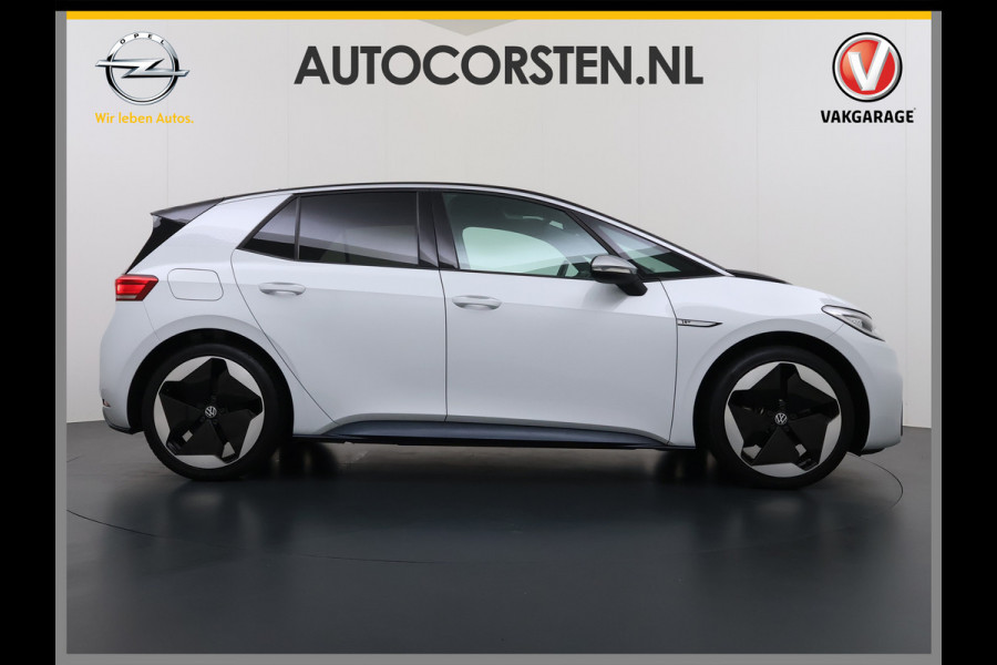Volkswagen ID.3 First Max 58kWh SOH 93% Ergo-Active Stoelen Panoramadak Adap.Cruise Navi Ecc Apple Carplay Android Auto Camera Pdc Stuur+Stoelve Lmv Privacy Glas Keyless Advanced Led-a-licht dynamisch Matrix led Bluetooth Rijstrooksensor Wifi Origineel Nederlandse Auto