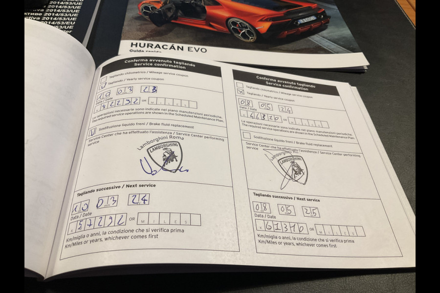 Lamborghini Huracan 5.2 EVO V10 640 CV AWD 4 Wheel steering Ceramic Dealer serviced
