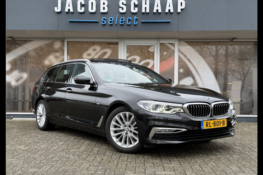 BMW 5 Serie Touring 520i High Executive Luxury Automaat / Pano dak / 18"LM / Leder / Camera