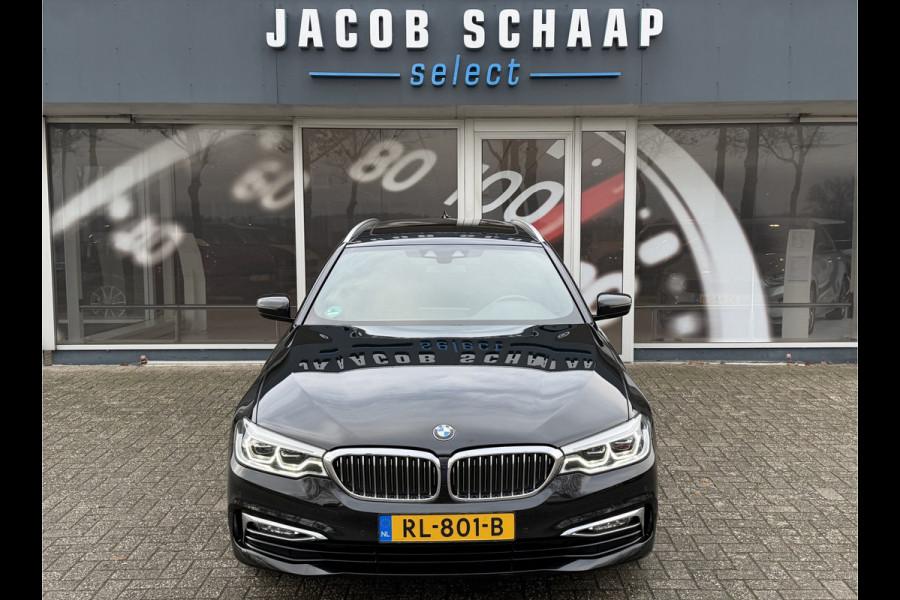 BMW 5 Serie Touring 520i High Executive Luxury Automaat / Pano dak / 18"LM / Leder / Camera