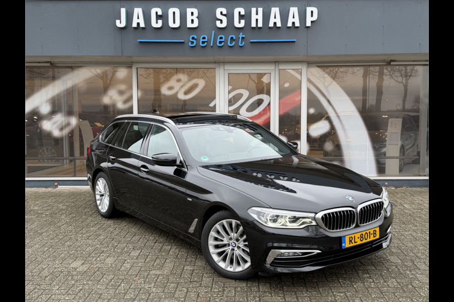 BMW 5 Serie Touring 520i High Executive Luxury Automaat / Pano dak / 18"LM / Leder / Camera