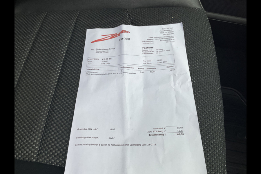 Dodge Ram 1500 5.7 V8 4x4 Sport Trekhaak Pano Alpine Nav/Cam NL-Auto Trekhaak