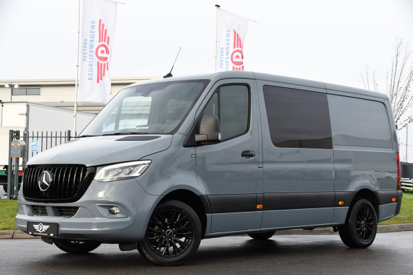 Mercedes-Benz Sprinter 317 1.9 CDI DC L2H1 RWD PB Edition Camera, Cruise, Carplay, 170pk, Automaat, LED, Stoelverwarming, NAVI, Multimedia, Uniek! Dubbel cabine