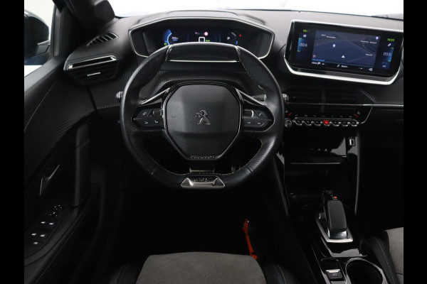 Peugeot e-208 EV GT 350 50 kWh | Stoelverwarming | Adaptive cruise | Camera | Leder-Alcantara | Keyless | Navigatie | Full LED | DAB | Climate control | Dodehoek detectie | Parkeerhulp