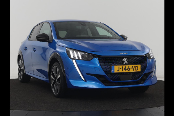 Peugeot e-208 EV GT 350 50 kWh | Stoelverwarming | Adaptive cruise | Camera | Leder-Alcantara | Keyless | Navigatie | Full LED | DAB | Climate control | Dodehoek detectie | Parkeerhulp