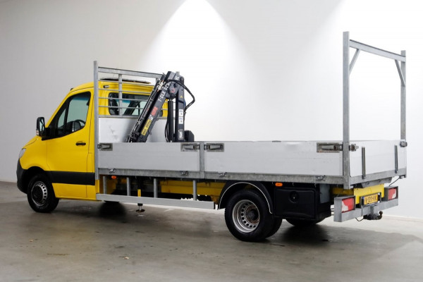 Mercedes-Benz Sprinter 516 CDI 163pk E6 Open Laadbak+HIAB T-CLX 029 Kraan PTO/Trekhaak 3500kg 01-2019