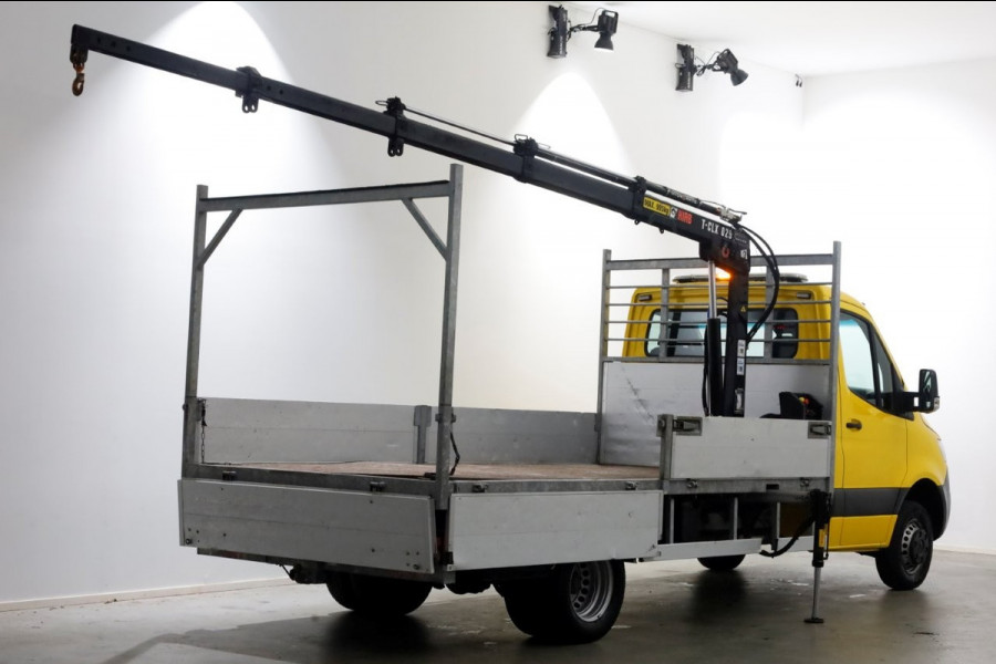 Mercedes-Benz Sprinter 516 CDI 163pk E6 Open Laadbak+HIAB T-CLX 029 Kraan PTO/Trekhaak 3500kg 01-2019