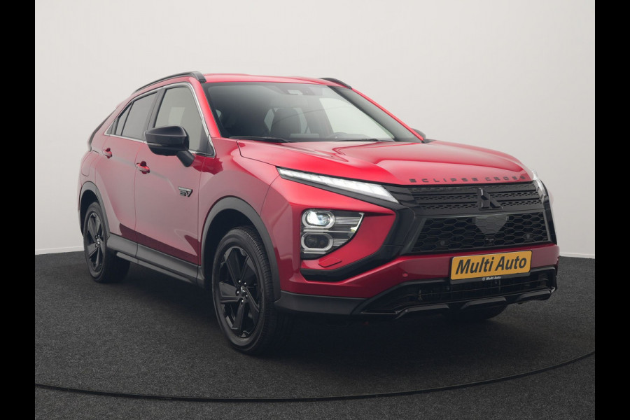 Mitsubishi Eclipse Cross 2.4 Black Edition Plug In Hybrid 188pk Dealer O.H. PHEV | Trekhaak Afn. | 360 Camera | Adaptive Cruise | Sportstoelen & Stuur Verwarmd | Navigatie Via TomTom | Apple Carplay | Keyless | Blis | DAB |