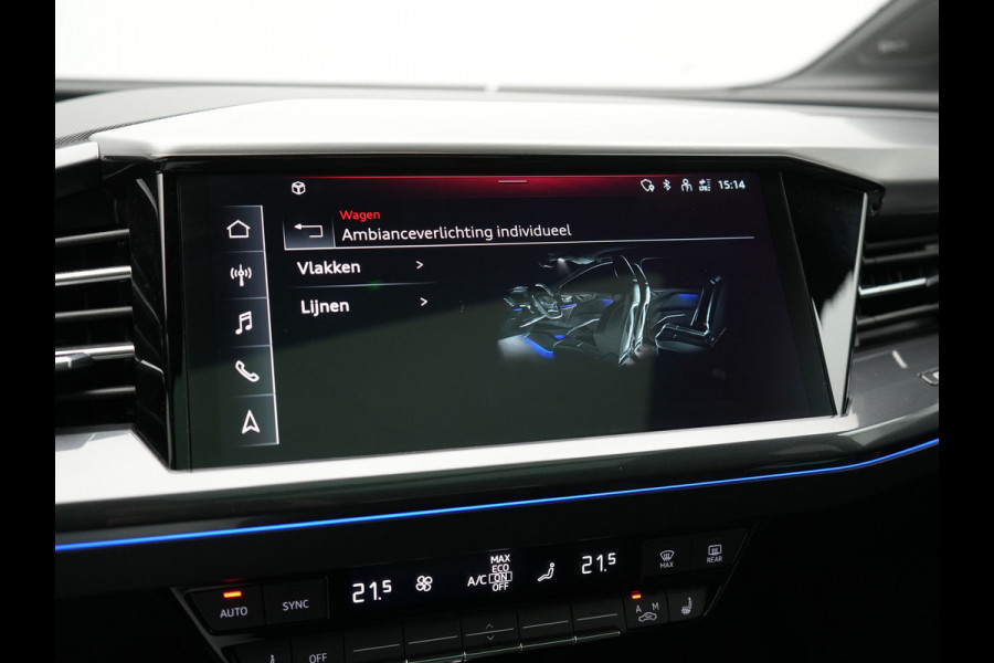 Audi Q4 e-tron 50 quattro S edition 77 kWh 299pk | Trekhaak Af Fabriek | Panodak | Adaptive Cruise | Head Up | Sonos Audio | Camera | Lederen Sportstoelen Memory & Verwarmd | Virtual | Navigatie | Keyless | 21"L.M |