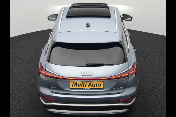 Audi Q4 e-tron 50 quattro S edition 77 kWh 299pk | Trekhaak Af Fabriek | Panodak | Adaptive Cruise | Head Up | Sonos Audio | Camera | Lederen Sportstoelen Memory & Verwarmd | Virtual | Navigatie | Keyless | 21"L.M |