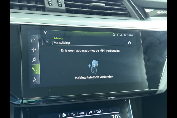 Audi e-tron 55 Quattro Edition 95kWh SOH 93% Leder Trekhaak Navi Ecc Cruise Control Pdc Elek.Achterklep Stoelverwarming Lmv 20" Led DAB 1e Eigenaar Origineel Nederlandse Auto