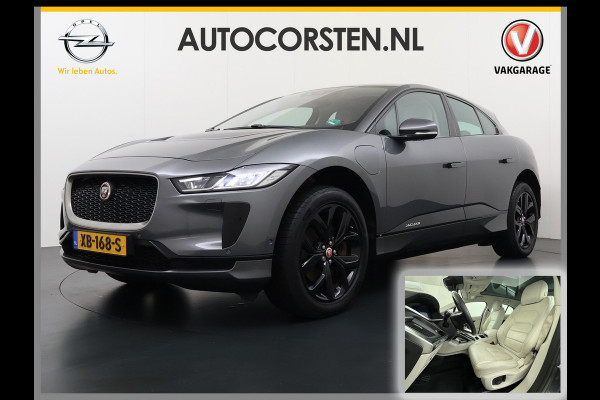 Jaguar I-PACE EV400 S AWD 90kWh Leder+Memory Panoramadak Camera Meridian®-Audio Stoelverwarming Navi Ecc Apple Carplay Android Auto Cruise Con Elek.Voorstoelen Voorruitverwarming DAB+ Led Verkeersbord detectie Rijstrooksensor Wifi Origineel Nederlandse Auto