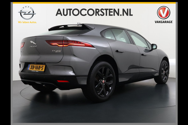 Jaguar I-PACE EV400 S AWD 90kWh Leder+Memory Panoramadak Camera Meridian®-Audio Stoelverwarming Navi Ecc Apple Carplay Android Auto Cruise Con Elek.Voorstoelen Voorruitverwarming DAB+ Led Verkeersbord detectie Rijstrooksensor Wifi Origineel Nederlandse Auto