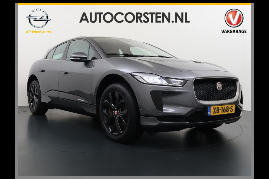 Jaguar I-PACE EV400 S AWD 90kWh Leder+Memory Panoramadak Camera Meridian®-Audio Stoelverwarming Navi Ecc Apple Carplay Android Auto Cruise Con Elek.Voorstoelen Voorruitverwarming DAB+ Led Verkeersbord detectie Rijstrooksensor Wifi Origineel Nederlandse Auto