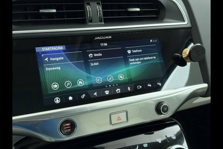 Jaguar I-PACE EV400 S AWD 90kWh Leder+Memory Panoramadak Camera Meridian®-Audio Stoelverwarming Navi Ecc Apple Carplay Android Auto Cruise Con Elek.Voorstoelen Voorruitverwarming DAB+ Led Verkeersbord detectie Rijstrooksensor Wifi Origineel Nederlandse Auto