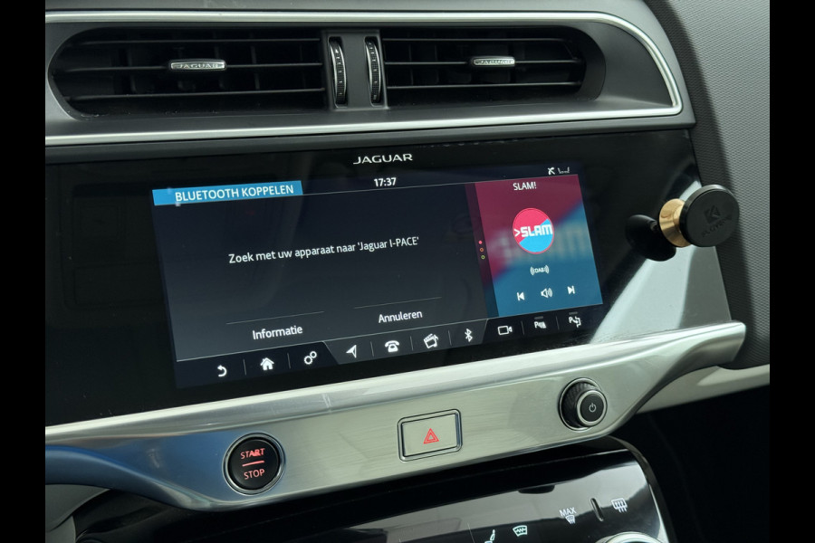Jaguar I-PACE EV400 S AWD 90kWh Leder+Memory Panoramadak Camera Meridian®-Audio Stoelverwarming Navi Ecc Apple Carplay Android Auto Cruise Con Elek.Voorstoelen Voorruitverwarming DAB+ Led Verkeersbord detectie Rijstrooksensor Wifi Origineel Nederlandse Auto