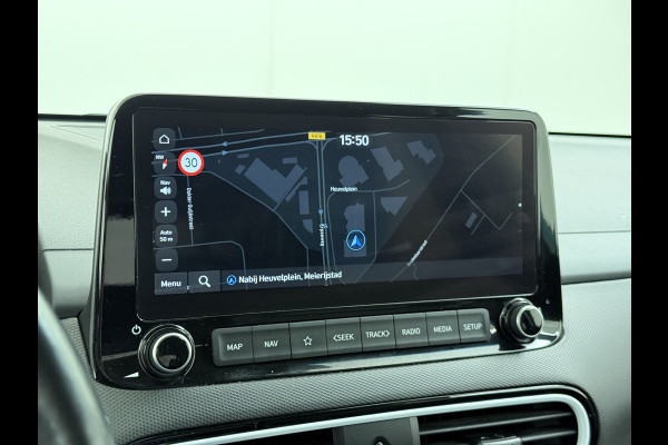 Hyundai Kona 1.6GDI HEV Hybride Premium Leder Trekhaak Krell®-Audio Adap.Cruise Stoel Verwarming/Ventilatie Camera Apple Carplay Android Auto Keyless Elek.Stoelen Lmv Head-Up Display Lane Assist Blind-Spot Monitoring Origineel Nederlandse Auto 1e Eigenaar