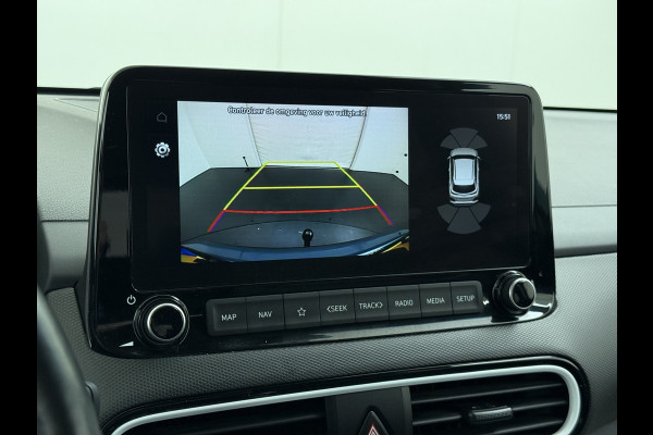 Hyundai Kona 1.6GDI HEV Hybride Premium Leder Trekhaak Krell®-Audio Adap.Cruise Stoel Verwarming/Ventilatie Camera Apple Carplay Android Auto Keyless Elek.Stoelen Lmv Head-Up Display Lane Assist Blind-Spot Monitoring Origineel Nederlandse Auto 1e Eigenaar
