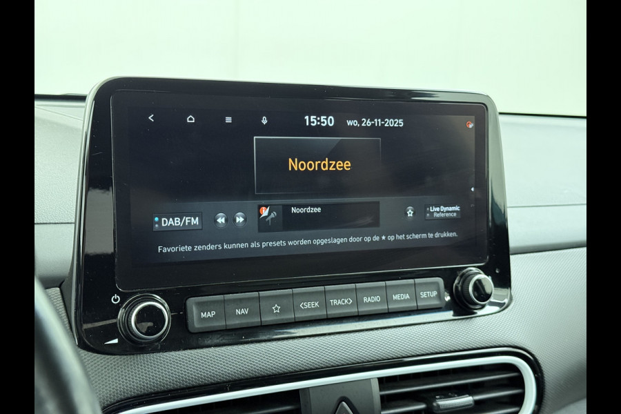 Hyundai Kona 1.6GDI HEV Hybride Premium Leder Trekhaak Krell®-Audio Adap.Cruise Stoel Verwarming/Ventilatie Camera Apple Carplay Android Auto Keyless Elek.Stoelen Lmv Head-Up Display Lane Assist Blind-Spot Monitoring Origineel Nederlandse Auto 1e Eigenaar