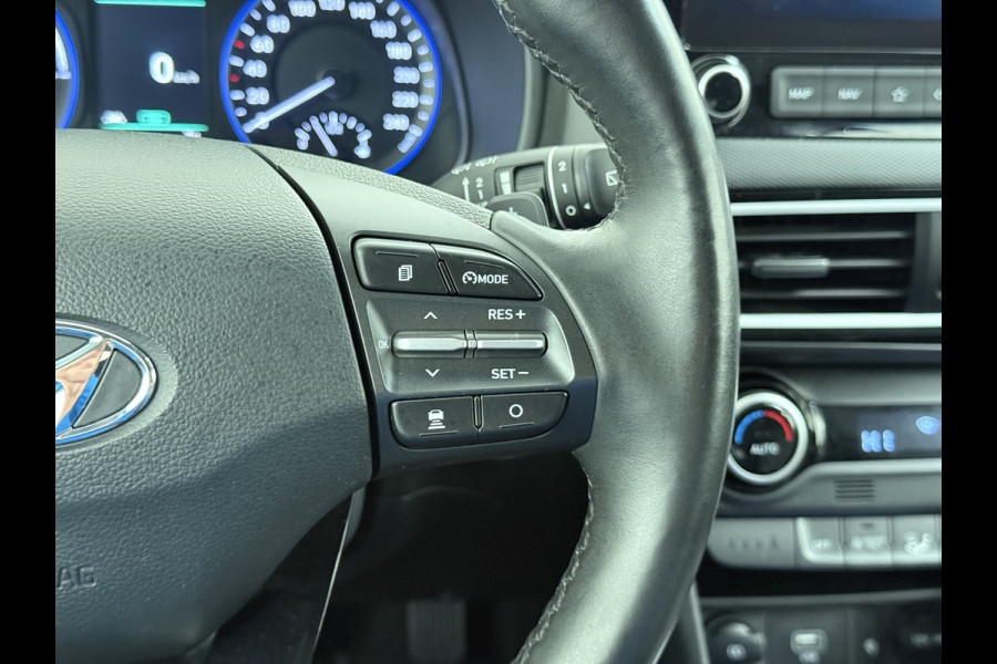 Hyundai Kona 1.6GDI HEV Hybride Premium Leder Trekhaak Krell®-Audio Adap.Cruise Stoel Verwarming/Ventilatie Camera Apple Carplay Android Auto Keyless Elek.Stoelen Lmv Head-Up Display Lane Assist Blind-Spot Monitoring Origineel Nederlandse Auto 1e Eigenaar