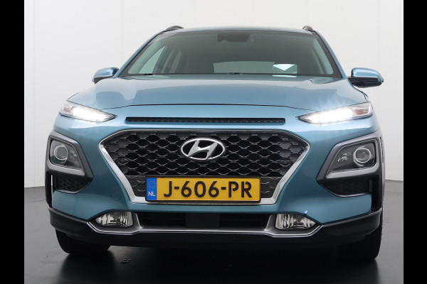Hyundai Kona 1.6GDI HEV Hybride Premium Leder Trekhaak Krell®-Audio Adap.Cruise Stoel Verwarming/Ventilatie Camera Apple Carplay Android Auto Keyless Elek.Stoelen Lmv Head-Up Display Lane Assist Blind-Spot Monitoring Origineel Nederlandse Auto 1e Eigenaar