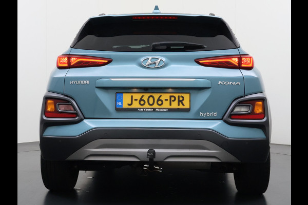 Hyundai Kona 1.6GDI HEV Hybride Premium Leder Trekhaak Krell®-Audio Adap.Cruise Stoel Verwarming/Ventilatie Camera Apple Carplay Android Auto Keyless Elek.Stoelen Lmv Head-Up Display Lane Assist Blind-Spot Monitoring Origineel Nederlandse Auto 1e Eigenaar