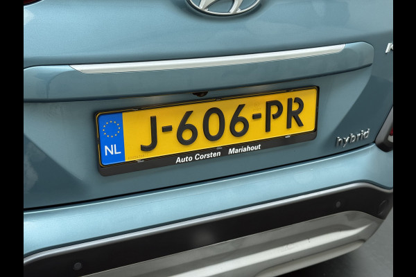 Hyundai Kona 1.6GDI HEV Hybride Premium Leder Trekhaak Krell®-Audio Adap.Cruise Stoel Verwarming/Ventilatie Camera Apple Carplay Android Auto Keyless Elek.Stoelen Lmv Head-Up Display Lane Assist Blind-Spot Monitoring Origineel Nederlandse Auto 1e Eigenaar