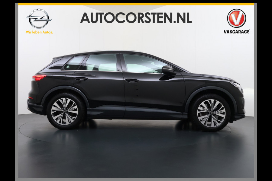 Audi Q4 e-tron 40 Advanced Edition 77kWh SOH 94% Adap.Cruise Trekhaak Navi-Plus Apple Carplay Android Auto Ecc Pdc Matrix Led Sportstoelen DAB Stoelverwarming Led Lmv 19" Elek.Achterklep Led-a-licht dynamisch 1e Eigenaar Origineel Nederlandse Auto 1.000kg Trekgewicht
