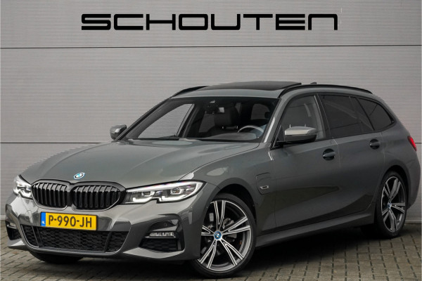 BMW 3 Serie Touring 320e M-Sport Dravitgrau Pano Leder Trekhaak 19"