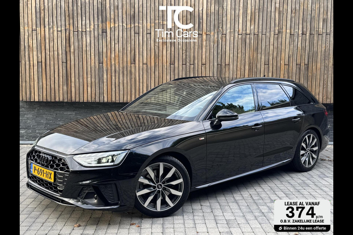 Audi A4 Avant 35 TFSI S edition Competition Automaat | Zwart optiek | Stoelverwarming | Google Navigatie | Apple CarPlay | Getint glas |