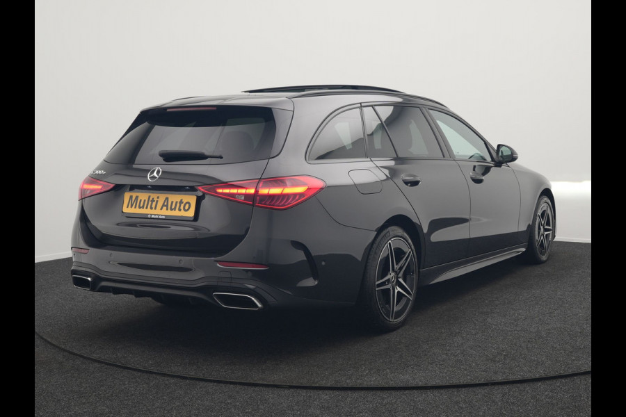 Mercedes-Benz C-Klasse Estate 300 e AMG PHEV 313pk Dealer O.H. PHEV | Panodak | Camera | Lederen Sportstoelen Memory & Verwarmd | Apple Carplay | Sfeerverlichting | Navigatie | Cruise Control | DAB |