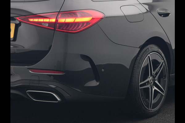 Mercedes-Benz C-Klasse Estate 300 e AMG PHEV 313pk Dealer O.H. PHEV | Panodak | Camera | Lederen Sportstoelen Memory & Verwarmd | Apple Carplay | Sfeerverlichting | Navigatie | Cruise Control | DAB |