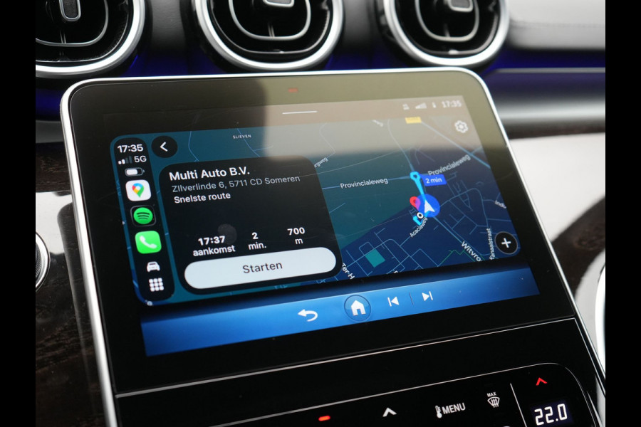 Mercedes-Benz C-Klasse Estate 300 e AMG PHEV 313pk Dealer O.H. PHEV | Panodak | Camera | Lederen Sportstoelen Memory & Verwarmd | Apple Carplay | Sfeerverlichting | Navigatie | Cruise Control | DAB |