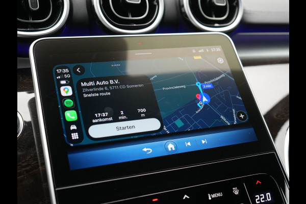 Mercedes-Benz C-Klasse Estate 300 e AMG PHEV 313pk Dealer O.H. PHEV | Panodak | Camera | Lederen Sportstoelen Memory & Verwarmd | Apple Carplay | Sfeerverlichting | Navigatie | Cruise Control | DAB |